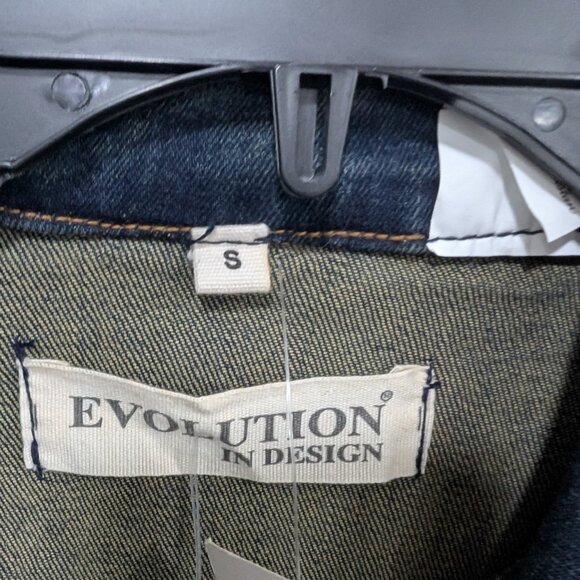 Evolution in Design Distressed Jean Jacket - Picture 5 of 7